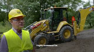 Cat® 428 Backhoe Loader Customer Story - P.U.H CYNK (Poland)