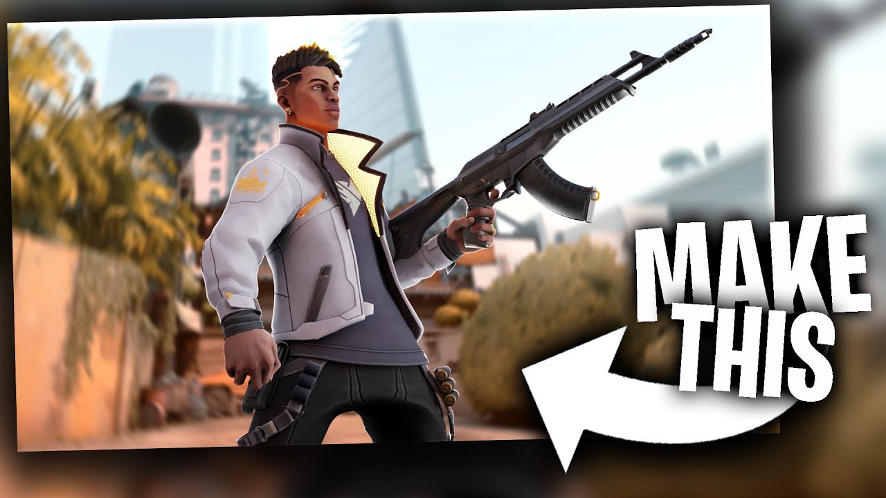 How To Make 3d Valorant Thumbnails In Blender Template Youtube