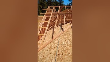 Roof Framing with Trusses California Frame in #framing #buildingconstruction #construction