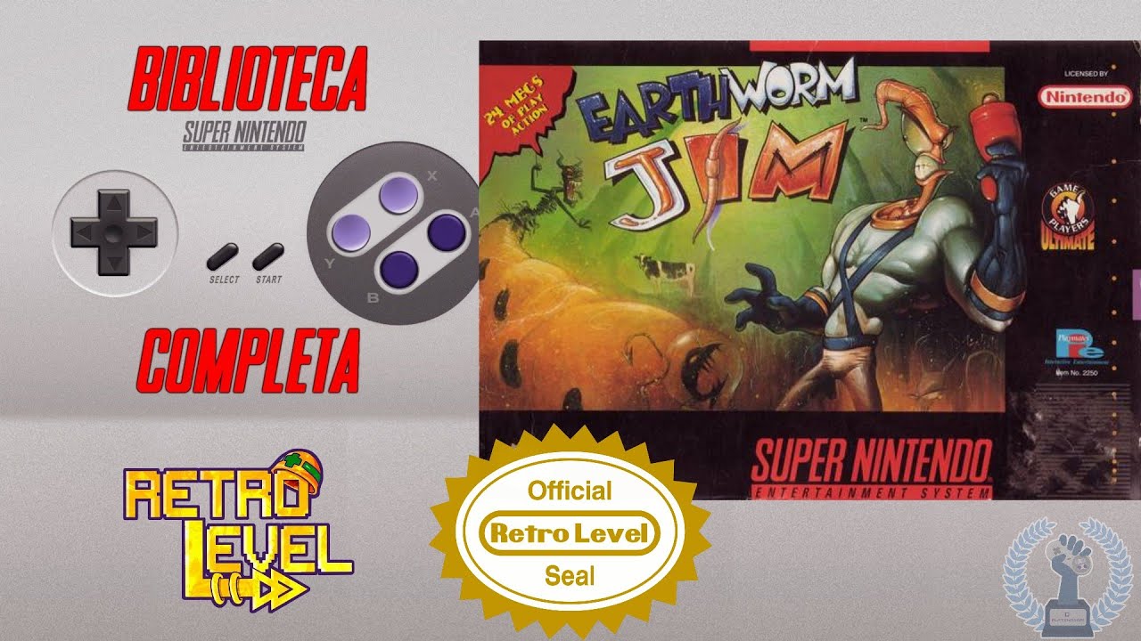 Earthworm Jim - Biblioteca COMPLETA do Super Nintendo #336 - YouTube