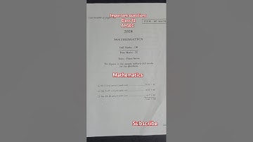 Class 12 AHSEC Mathematics question paper 2024#maths #questions #paper @kushor_study_YT
