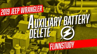 2019 Jeep Wrangler AUX battery delete.