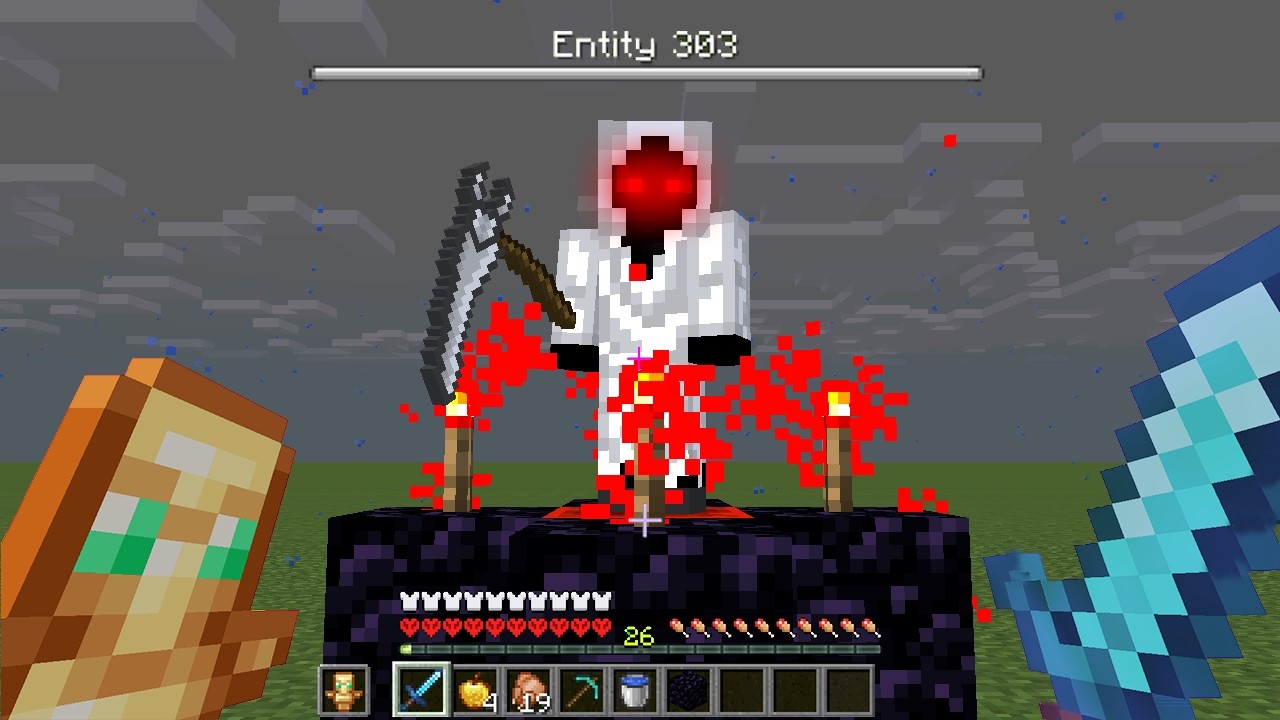 Aku Mencoba Mengalahkan Entity 303 di mode hardcore minecraft... (Mustahil?)