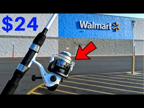 Fishing w/ CHEAPEST Rod/Reel Combo at WALMART (Surprising!) 