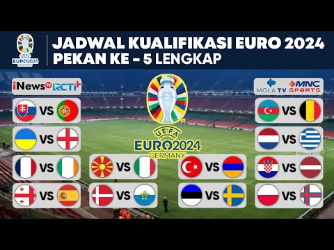 Jadwal Kualifikasi Euro 2024 Pekan 5 : Slowakia vs Portugal , Ukraina vs Inggris | EURO 2024