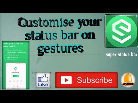 How to use super status bar or gestures.