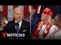 &quot;Por un ilegal&quot;: Este fue uno de los momentos polémicos del discurso de Biden | Noticias Telemundo