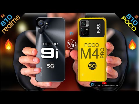 Realme 9i 5G vs POCO M4 Pro 5G AnTuTu Benchmark | Camera | Connectivity | Display Full Comparison