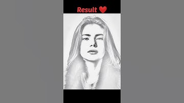 Pencil Sketch Photo Editing #shorts