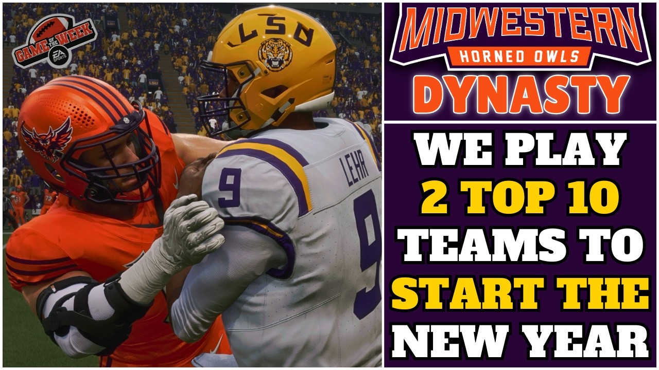 2 Top 10 Ranked Games To Start Our Final Season Midwestern College Football 25 Dynasty Ep.68