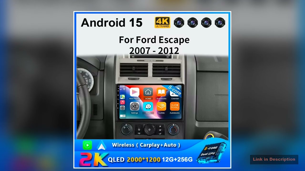 Android 15 Auto For Ford Escape 2007 2008 2009 2010 2012 Car Radio Multimedia Player Auto