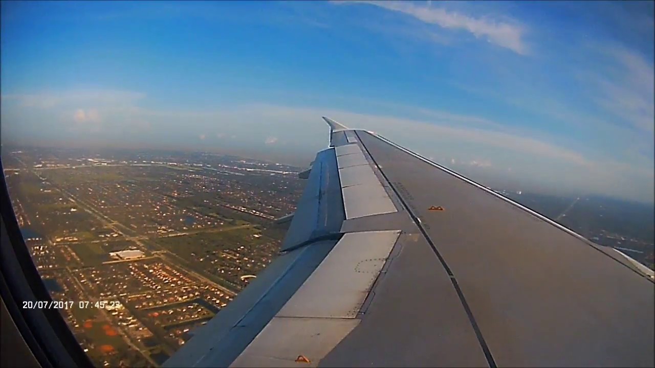 JetBlue landing at Fort Lauderdale Hollywood International Airport Florida YouTube