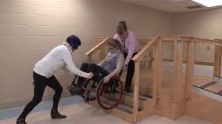 Descends Stairs, Training with Caregiver