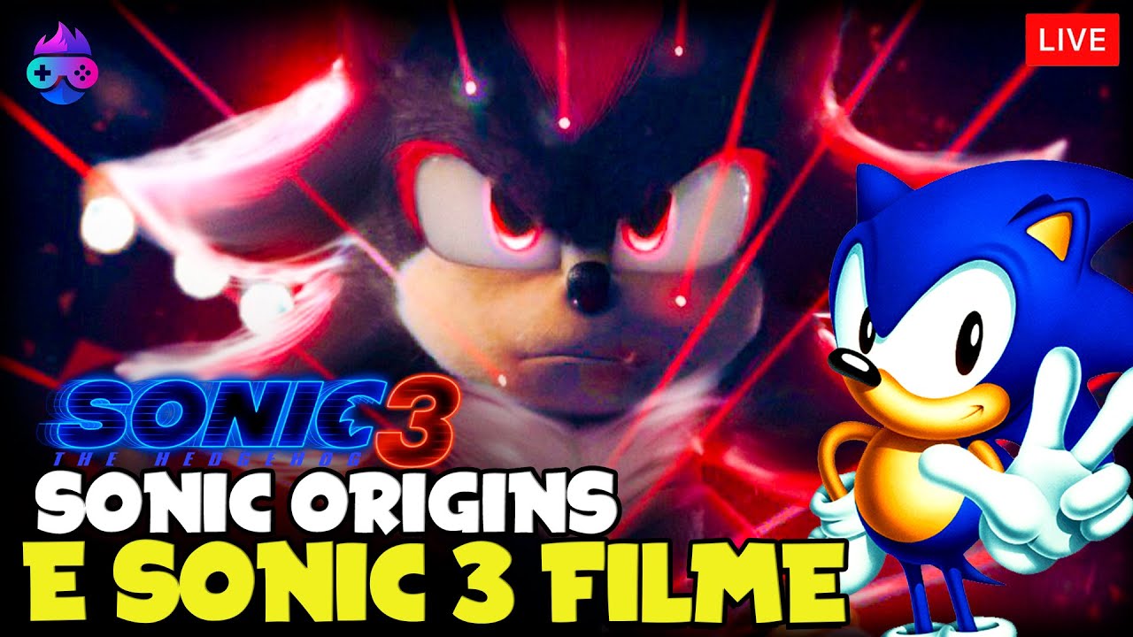 SONIC ORIGINS E SONIC 3 O FILME! - Live NerdBrothers 