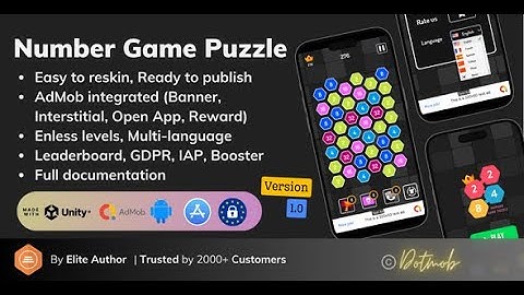 Number Game 2048 Unity Complete Source Code Leaderboard
