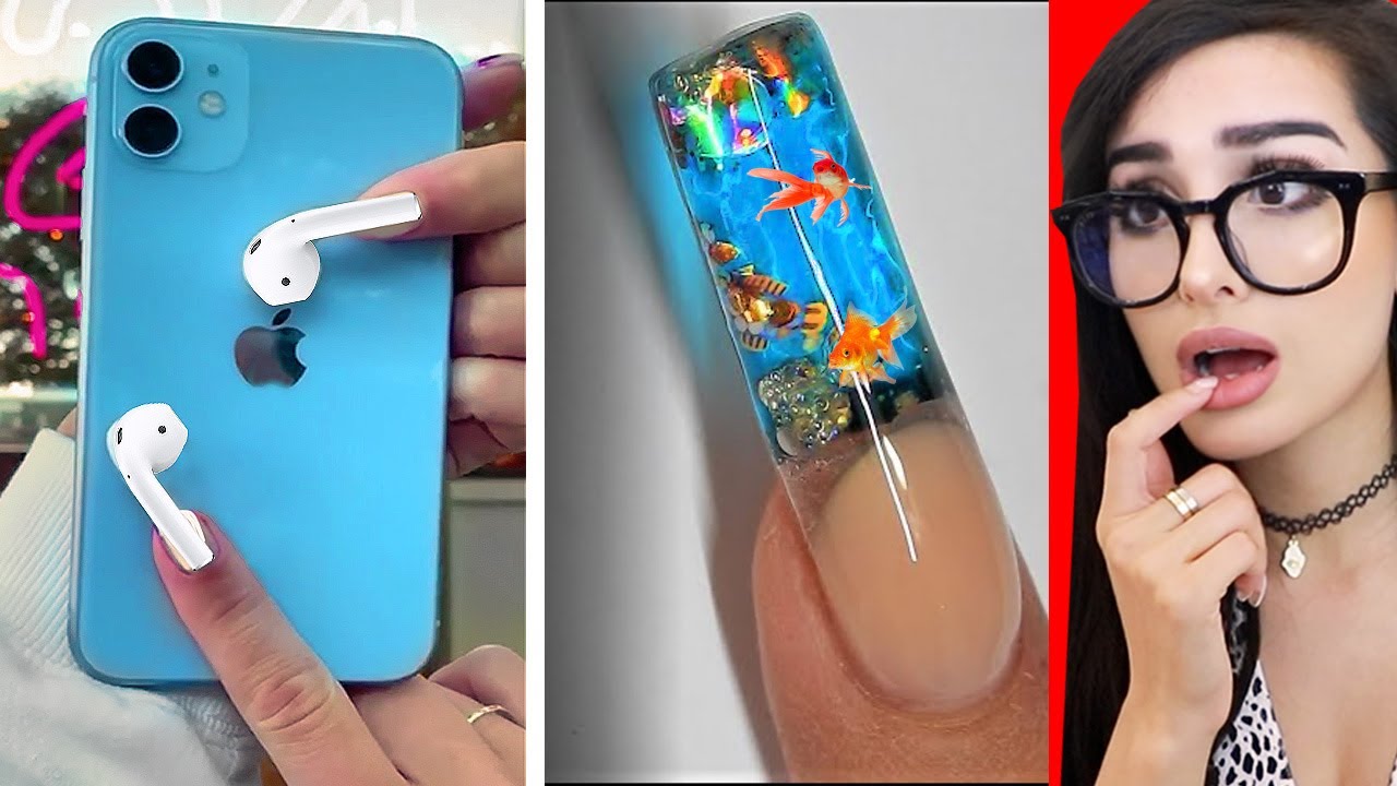 5. "The Most Ridiculous Nail Art Ever" by SSSniperWolf - wide 7