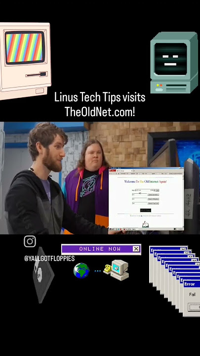 Linus Tech Tips visits The Old Net!