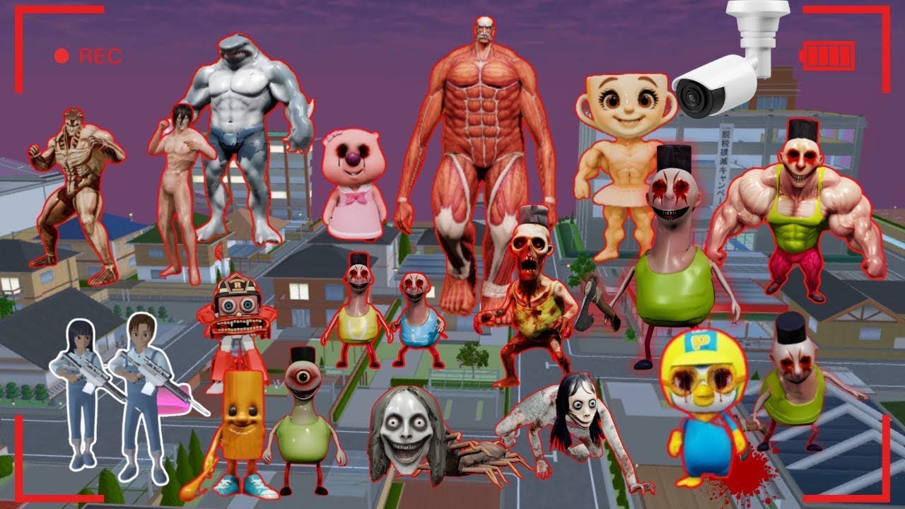 Yuta Mio Takut CCTV Rekam PASUKAN HAMOOD HABIBI & BAKSO Dari Dimensi Lain👺 | Sakura School Simulator