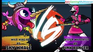 Sky Whale VS Pink Ranger In A Nickelodeon Super Brawl World Match / Battle / Fight screenshot 3