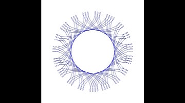 Animation of Spirograph with Fixed Pen Hole and  Fixed Inner Radius