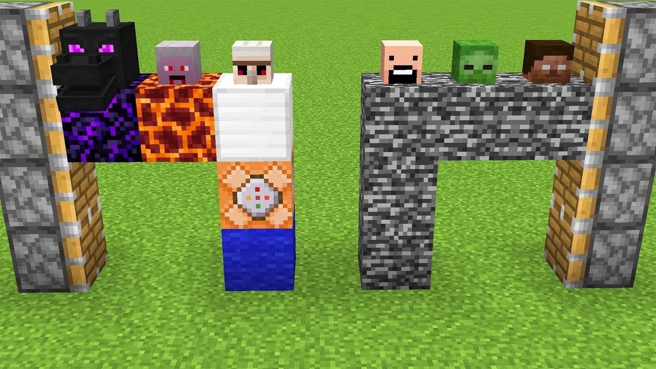 what if you create SUPER MEGA BEDROCK GOLEM in MINECRAFT - YouTube