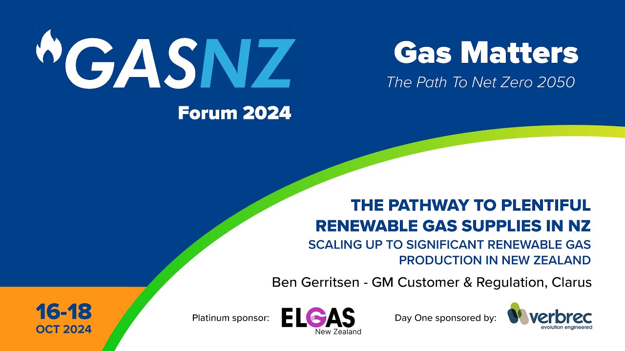 Ben Gerritsen - GasNZ Forum 2024