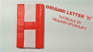 Origami Alphabet Letter H Fumiaki Shingututorials By Origami Papercraft
