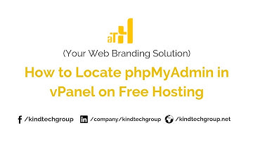 Find phpMyAdmin in vPanel on Free Hosting