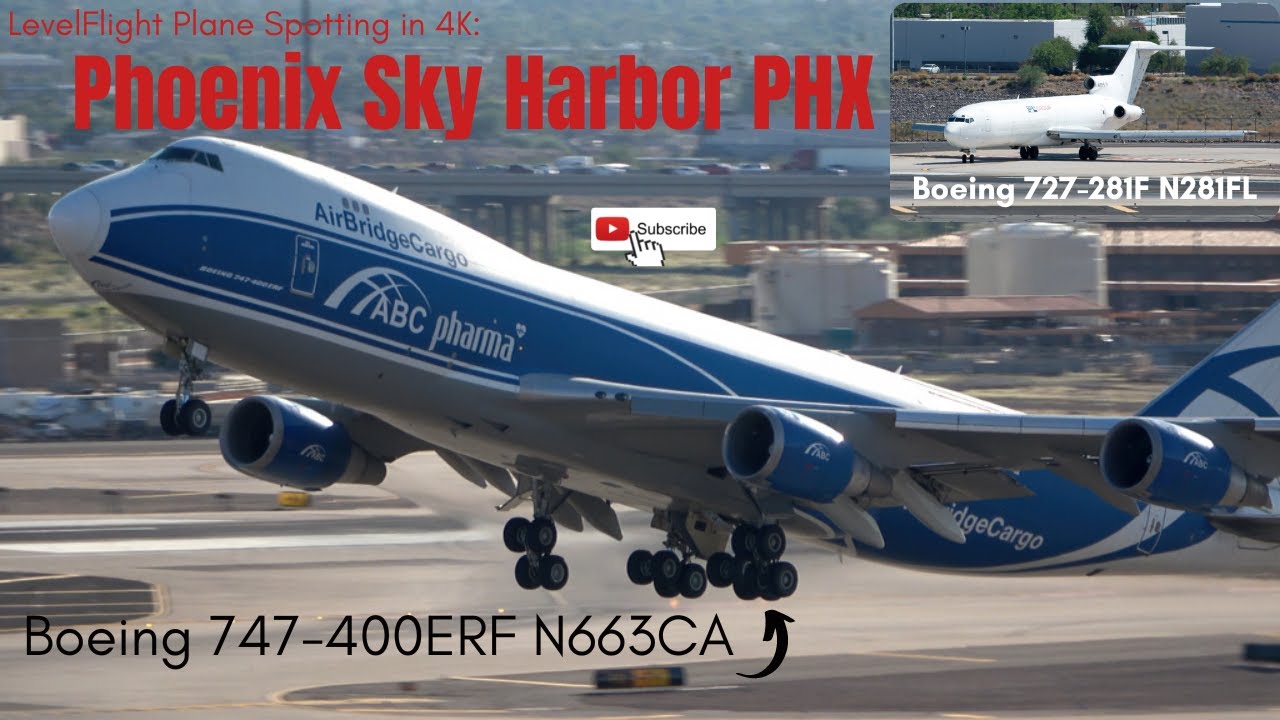 4K Phoenix Sky Harbor Plane Spotting IFL Boeing 727200! National 747 4K Phoenix Sky Harbor Plane Spotting IFL Boeing 727200! National 747