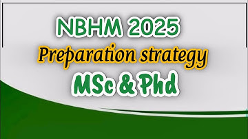 NBHM 2025 Preparation Strategy