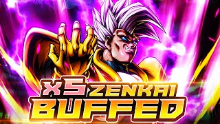 RED UNITS MEAN NOTHING TO 5x ZENKAI BUFFED LF SUPER BABY 2! | Dragon Ball Legends