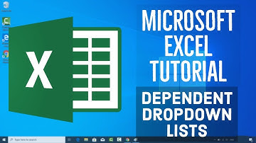 Microsoft Excel Tutorial - Dependent Dropdown Lists in MS Excel