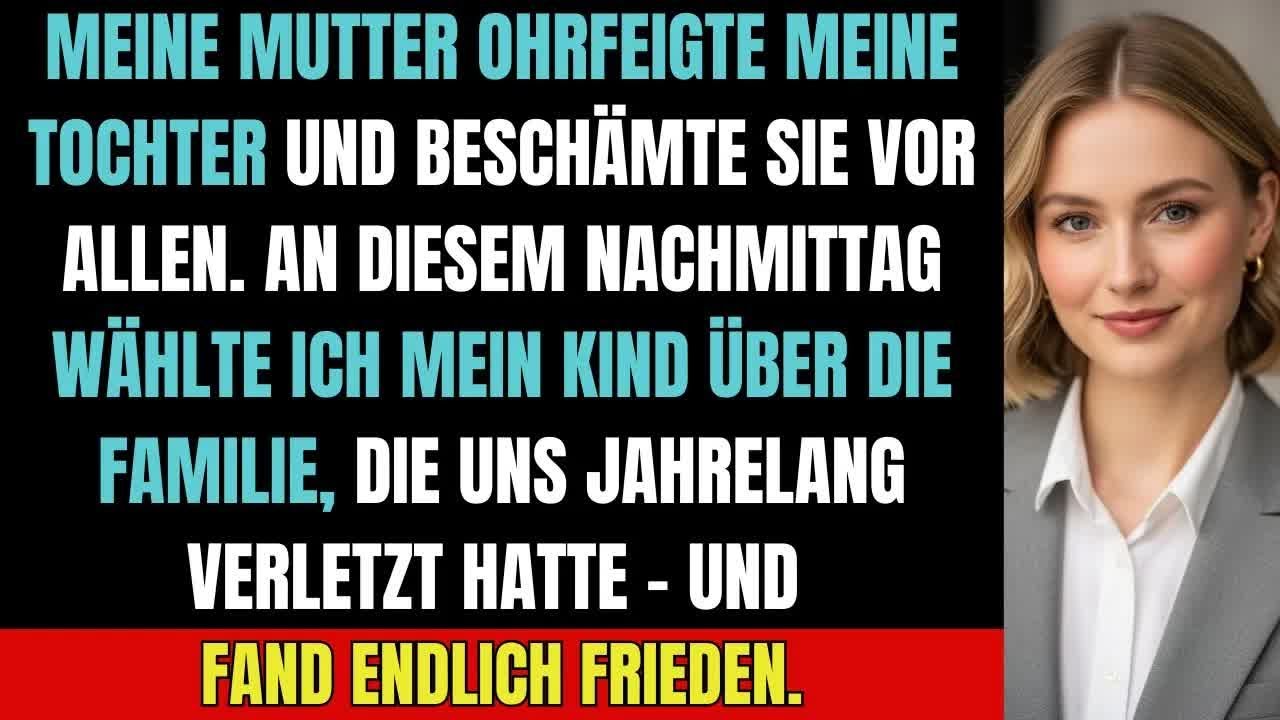 Meine Mutter schlug meine Tochter – und in diesem Moment wählte ich mein Kind über die Familie