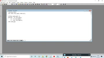 VHDL PROGRAMMING NAND_GATE || VHDL BASIC PROGRAM ON MAX +2|| MAXPLUS2  GATES PROGRAM