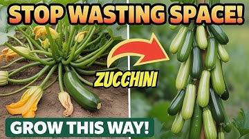 Grow Zucchini Vertically to Save Space And Boost Harvests