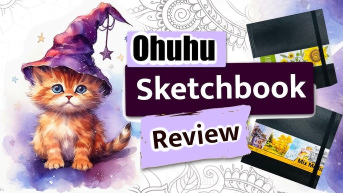 OHUHU SKETCHBOOK REVIEW // Spiral-Bound Marker Pad // Chill Draw with Me 