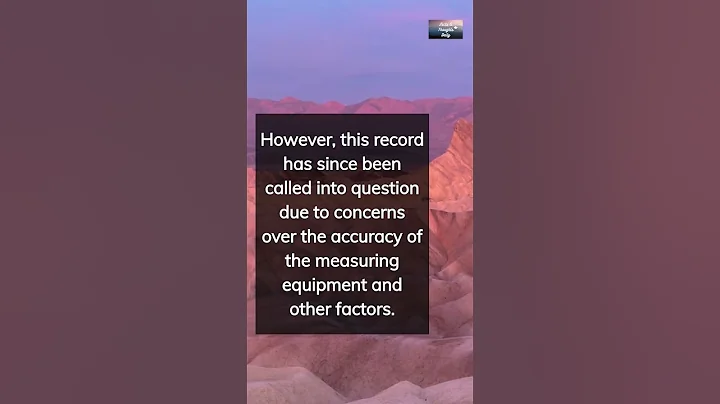 The Controversy Behind the Hottest Temperature on Earth: Death Valley's Record #shorts