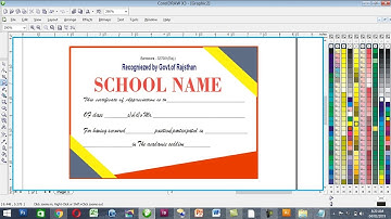learn how to create Professional Certificate in CorelDRAW Coreldraw Tutorial