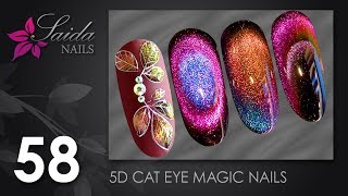 : 5D Cat Eye Magic Nails  Magnetic Nail Polish In Action