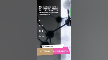 MCQ SERIES - 1| GATE GEOMATICS ENGINEERING | GPS CONSTELLATION #gate #geomatics #shorts