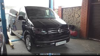 Замена опорных подшипников передних стоек на VW Transporter T6  Фольксваген Транспортер 2,0 TDI 2017