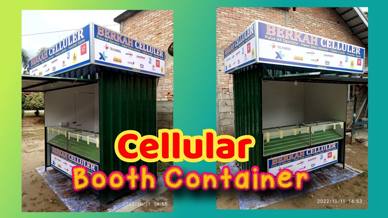 Booth container cellular - YouTube