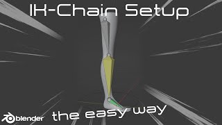 IK-Chains done the easy (but effective) way - BLENDER (Tutorial)