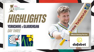 Highlights: Yorkshire vs Glamorgan - Day Three | Joe Root gets his century as Yorkshire run riot