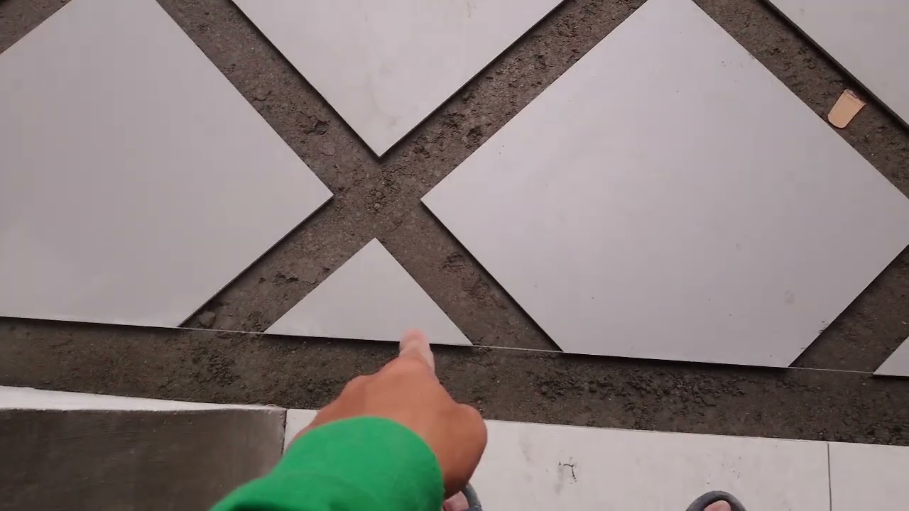 Diamond type paano Yung pagka layout na Walang nasasayang na tiles👍👍