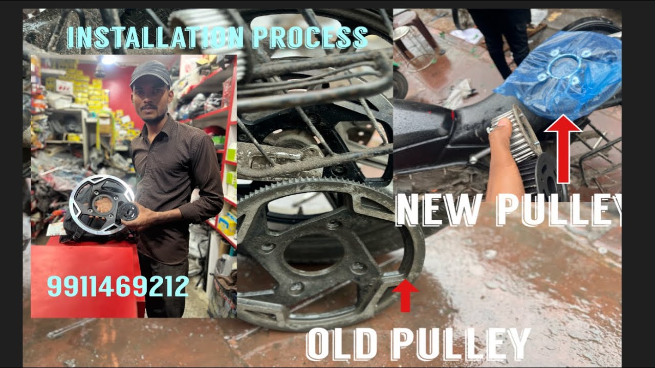 Revolt rv 400 💥pulley installation full process / revolt all original spear parts available😁