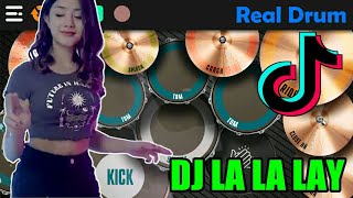 VIRAL_DI TikTok!! DJ LA LA LAY TERBARU 2022 (DJ IMUT REMIX) REAL DRUM COVER..!!