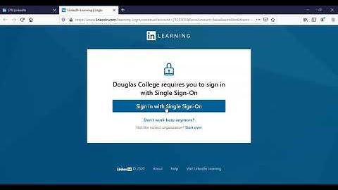 CSIS1190 - How to log into LinkedIn Learning