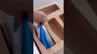 Ziplock Bag Organizer With Dispensers U0026 Cutters kitchenorganizingtips kitchenorganizing