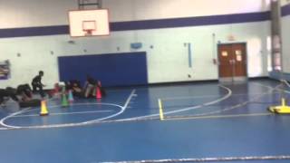 Mr. Howard's Physical Education Class tire pull and push Crossfit activity